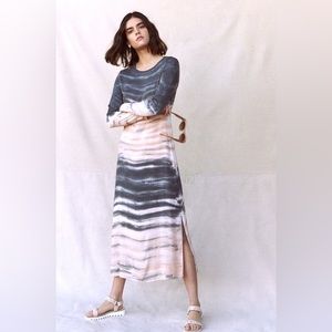 Anthropologie Ombre Watercolor tie dye Dress